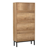 Shoe Rack Storage Cabinet with Metal Legs for Entryway Hallway Bedroom Mudroom