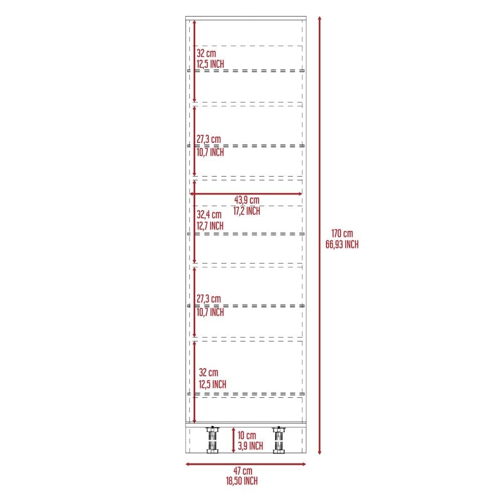 Shoe Rack With Mirror Five Interior Shelves And Single Door Cabinet