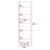 Shoe Rack With Mirror Five Interior Shelves And Single Door Cabinet