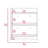 Shoe Rack With One Open Shelf And Two Extendable Cabinets