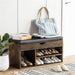 Shoe Storage Bench with Cover 2-Tier 39 Inches - 11.81"D x 39.4"W x 17"H