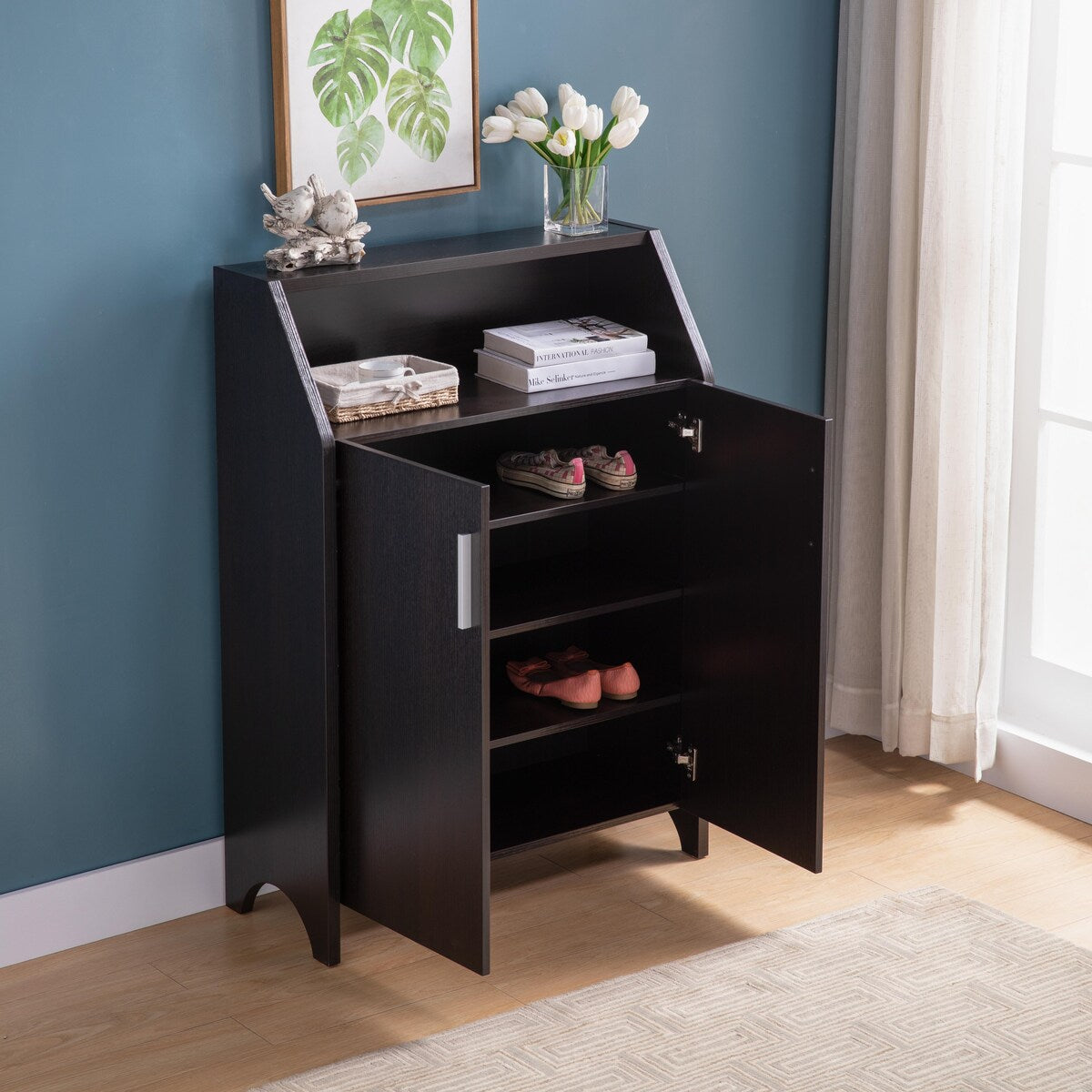 Shoe Storage Cabinet with Single Door Cabinet