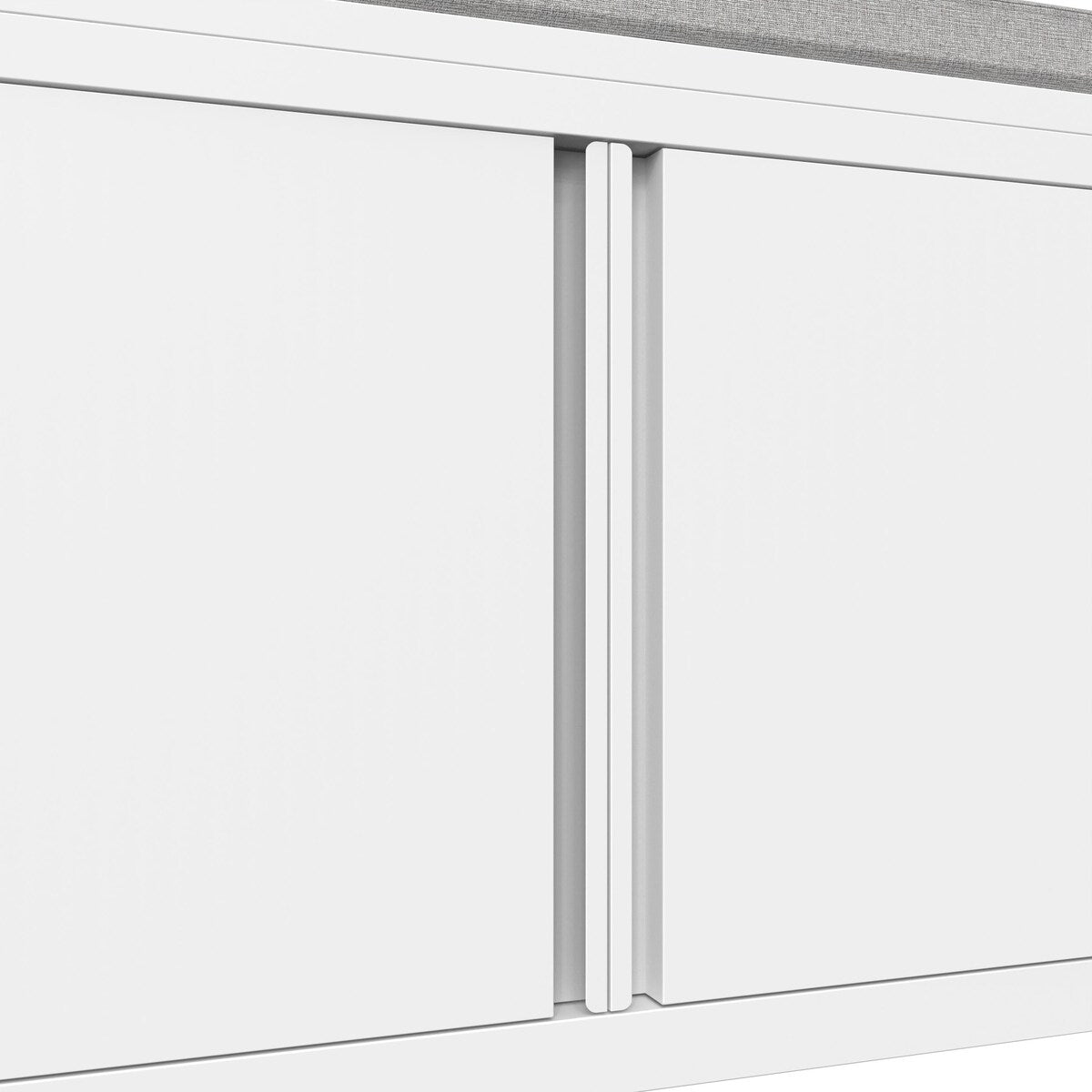 Shoes Bench double door steel Shoe Storage Cabinet with Padded Seat