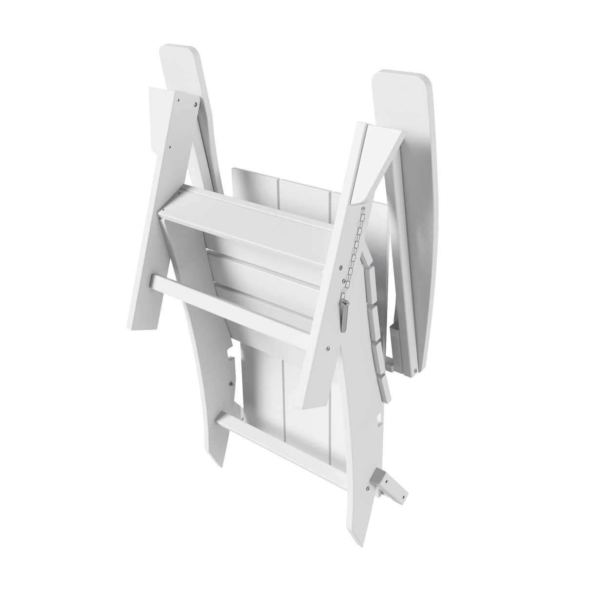 Polytrends Shoreside Modern 12-Piece Folding Adirondack Chair With Ottoman And Side Table