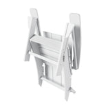 Polytrends Shoreside Modern 12-Piece Folding Adirondack Chair With Ottoman And Side Table