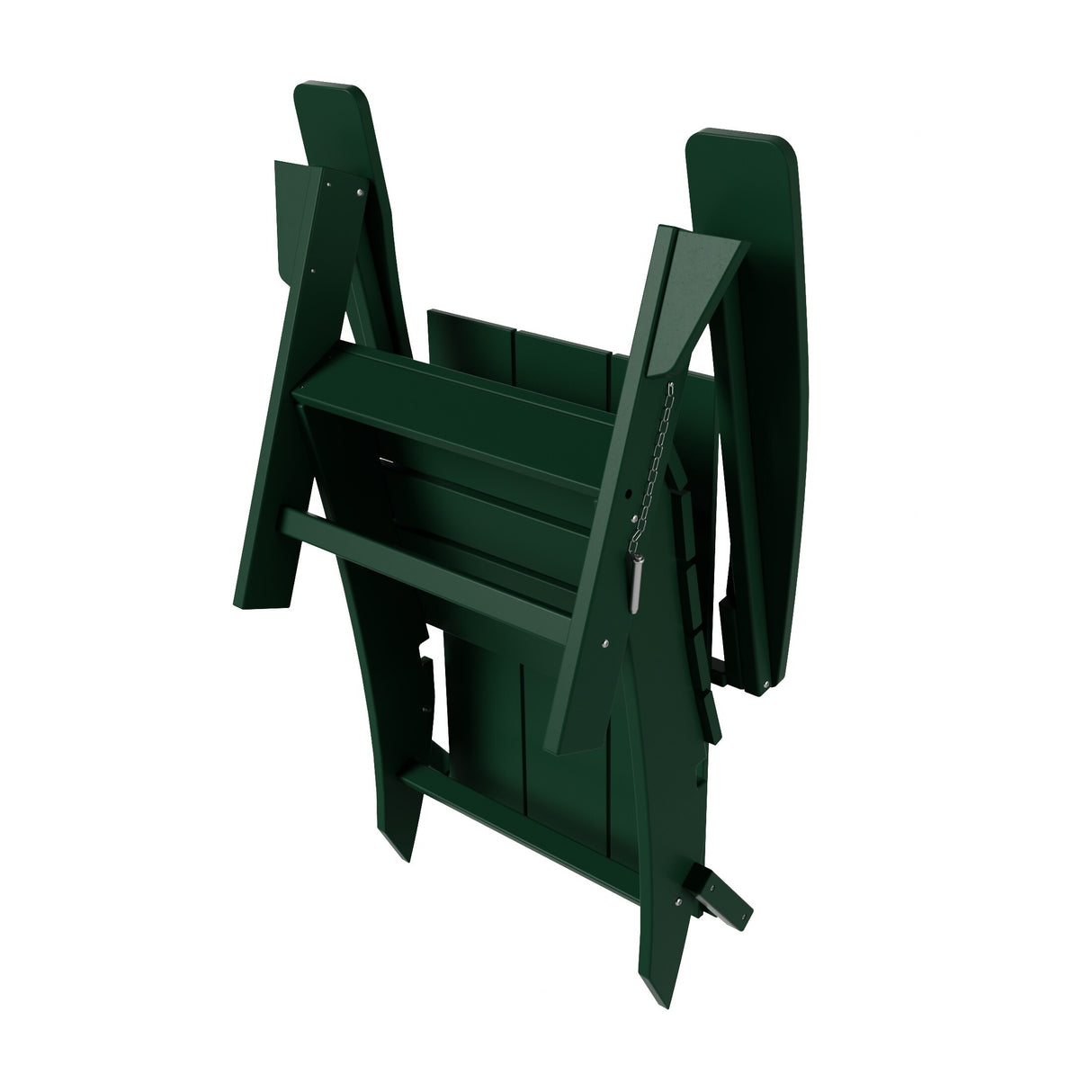 Polytrends Shoreside Modern 12-Piece Folding Adirondack Chair With Ottoman And Side Table