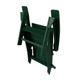 Polytrends Shoreside Modern 12-Piece Folding Adirondack Chair With Ottoman And Side Table