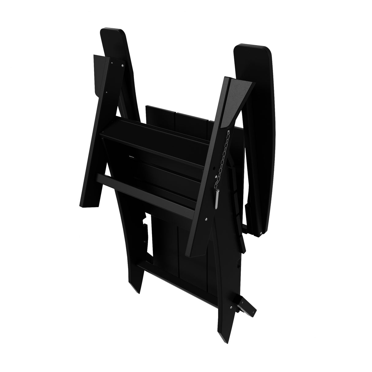 Polytrends Shoreside Modern 12-Piece Folding Adirondack Chair With Ottoman And Side Table