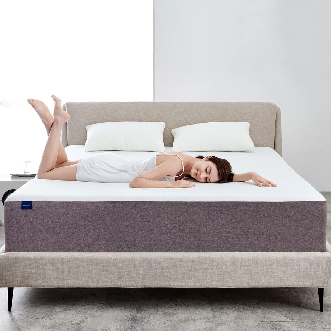 Short Queen Mattress 12 Cooling Gel Memory Foam Mattress in a Box F