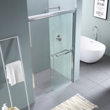 Shower Door 48 W x 76 H Semi-Frameless Bypass Sliding Shower Enclosure - 48*76"