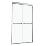 Shower Door 48 W x 76 H Semi-Frameless Bypass Sliding Shower Enclosure - 48*76"