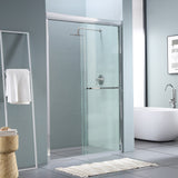 Shower Door 48 W x 76 H Semi-Frameless Bypass Sliding Shower Enclosure - 48*76"