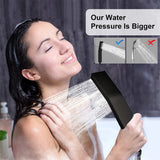 Shower Faucets Sets Complete Shower System 16 Inches Rain Shower Head with Handheld Shower Valve