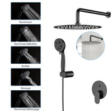 Shower System Pressure Wall Mounted Shower Faucet Set with Handheld - 10 x 10