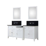 Shutter Spa Premium 82 In. Bath and Makeup Hybrid Vanity
