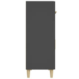 Sideboard Black 27.4"x13.4"x35" Engineered Wood