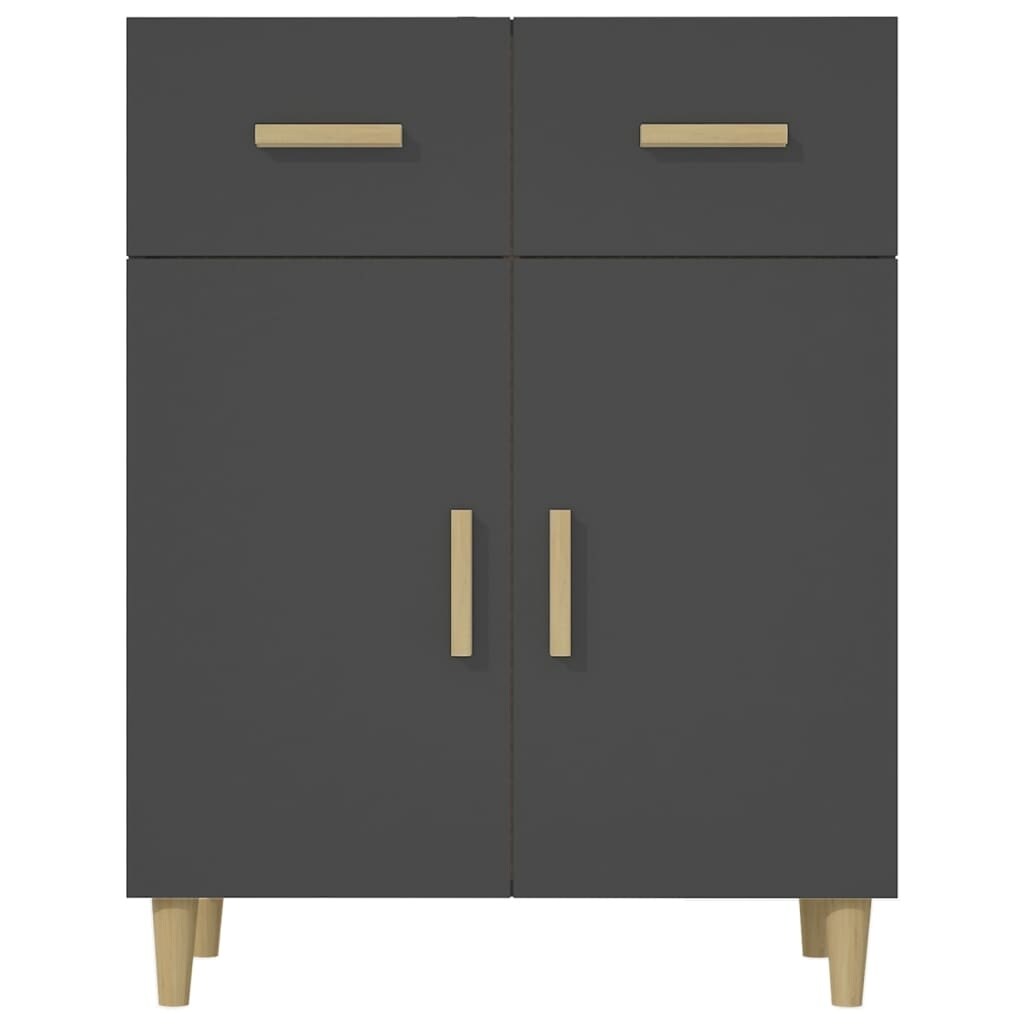 Sideboard Black 27.4"x13.4"x35" Engineered Wood