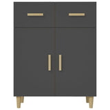 Sideboard Black 27.4"x13.4"x35" Engineered Wood