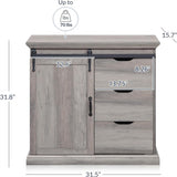 Sideboard Buffet Cabinet - 15.7"D x 31.5"W x 31.8"H