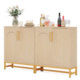 Sideboard Buffet Storage Cabinet Set with Door for Kitchen Dining Room, Accent Cabinet for Living Room