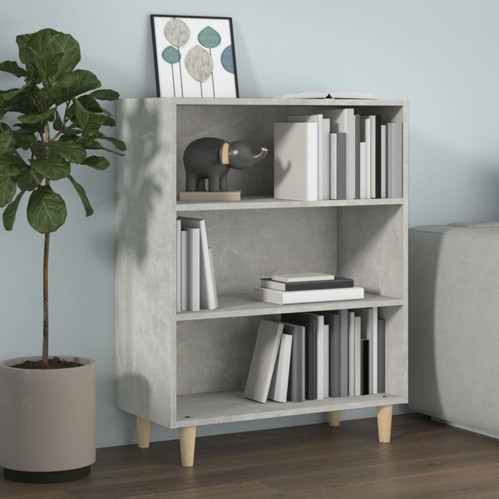 Sideboard Concrete Gray 27.4"x12.8"x35.4" Engineered Wood