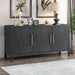 Sideboard Wooden Cabinet with 3 Metal handles and 3 Doors