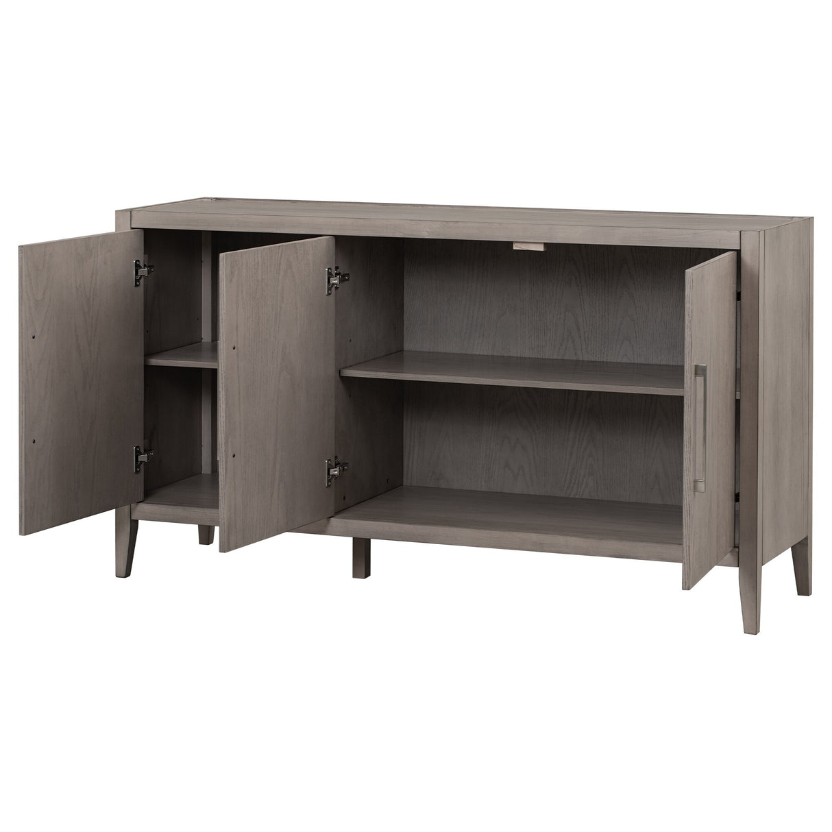Sideboard Wooden Cabinet with 3 Metal handles and 3 Doors