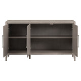 Sideboard Wooden Cabinet with 3 Metal handles and 3 Doors
