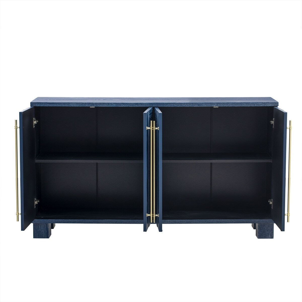 Sideboard with Adjustable Shelves and Gold Handles