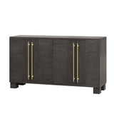 Sideboard with Adjustable Shelves and Gold Handles