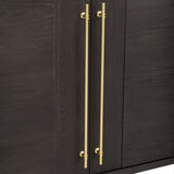 Sideboard with Adjustable Shelves and Gold Handles