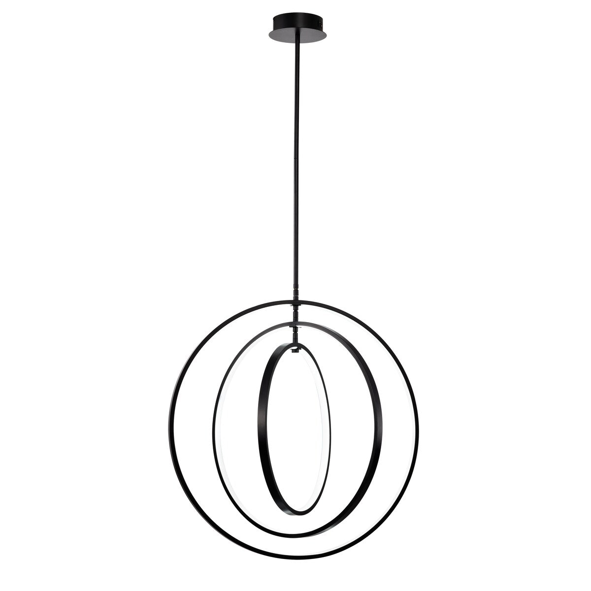 Sidley 3-Ring Integrated LED Chandelier for Dining/Living Room, Foyer, Office