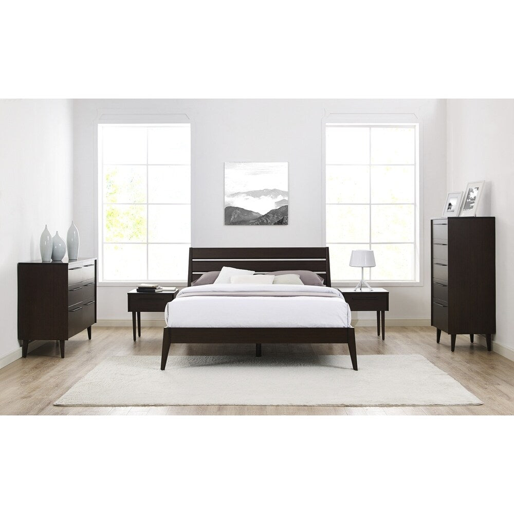 Greenington G0092MO Sienna 1 Drawer Nightstand, Mocha