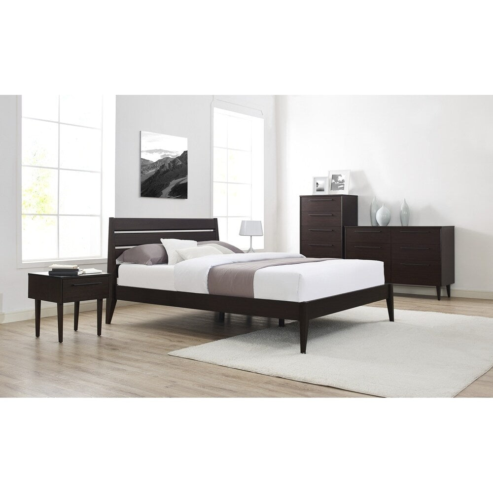 Greenington G0092MO Sienna 1 Drawer Nightstand, Mocha
