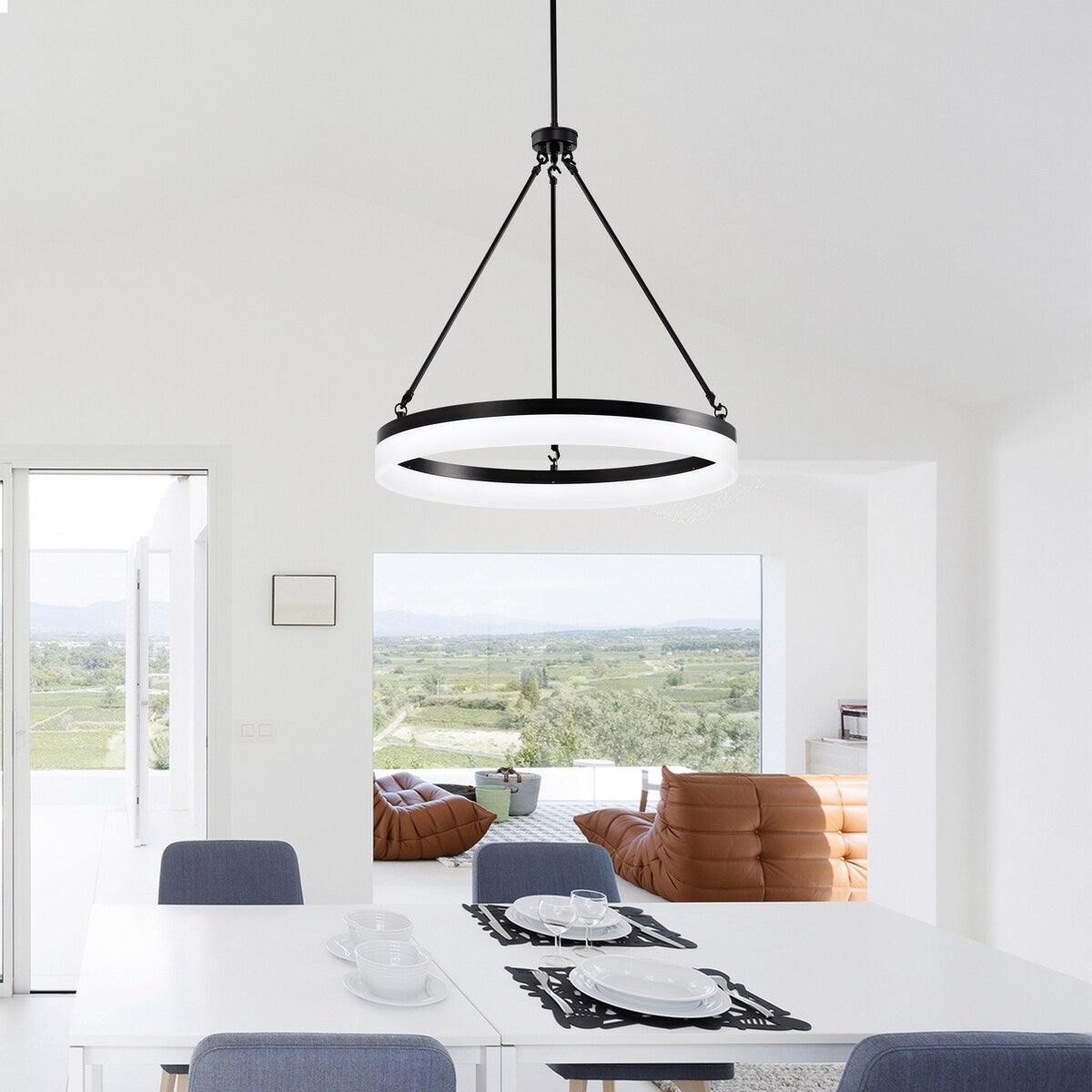 Sierra Integrated LED Chandelier for Dining/Living Room Office, Foyer