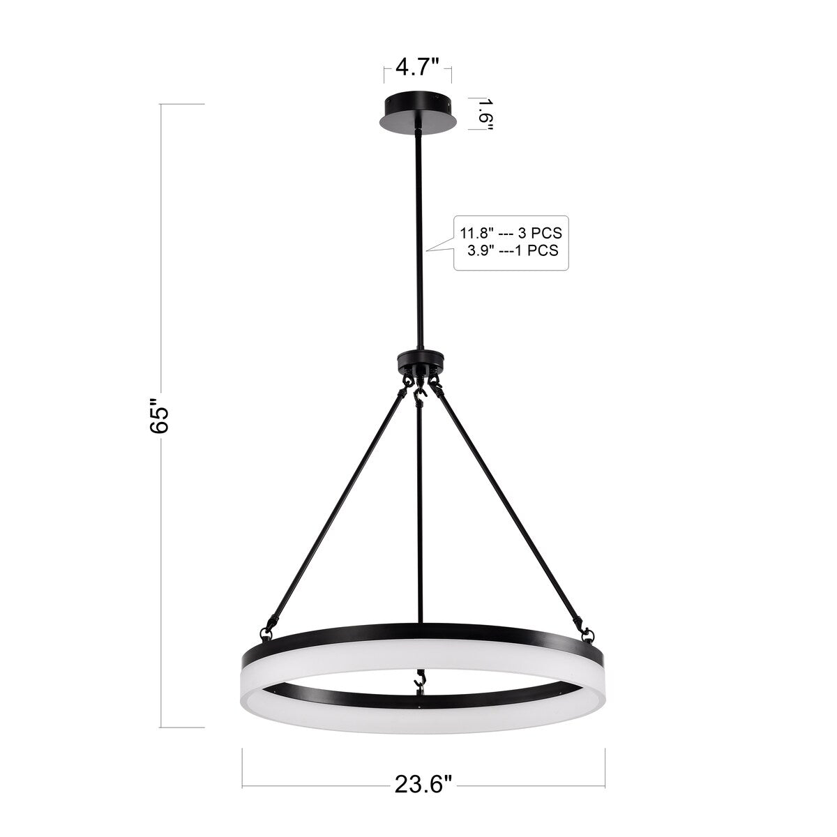 Sierra Integrated LED Chandelier for Dining/Living Room Office, Foyer