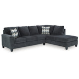 Signature Design by Ashley Abinger 2-Piece Sleeper Sectional with Chaise - 116"W x 91"D x 39"H