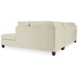 Signature Design by Ashley Abinger 2-Piece Sleeper Sectional with Chaise - 116"W x 91"D x 39"H