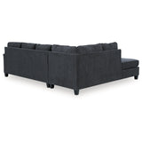 Signature Design by Ashley Abinger 2-Piece Sleeper Sectional with Chaise - 116"W x 91"D x 39"H