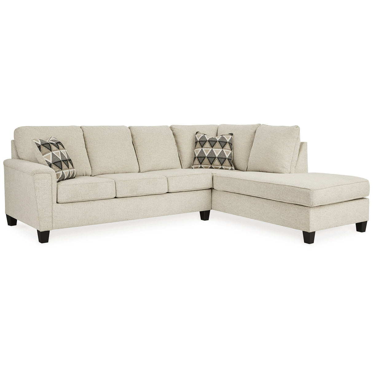 Signature Design by Ashley Abinger 2-Piece Sleeper Sectional with Chaise - 116"W x 91"D x 39"H