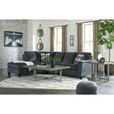Signature Design by Ashley Abinger 2-Piece Sleeper Sectional with Chaise - 116"W x 91"D x 39"H