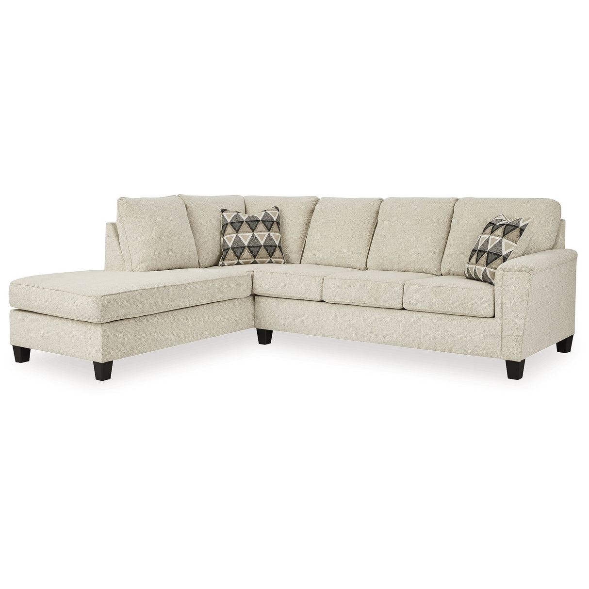 Signature Design by Ashley Abinger 2-Piece Sleeper Sectional with Chaise - 116"W x 91"D x 39"H