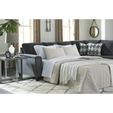 Signature Design by Ashley Abinger 2-Piece Sleeper Sectional with Chaise - 116"W x 91"D x 39"H