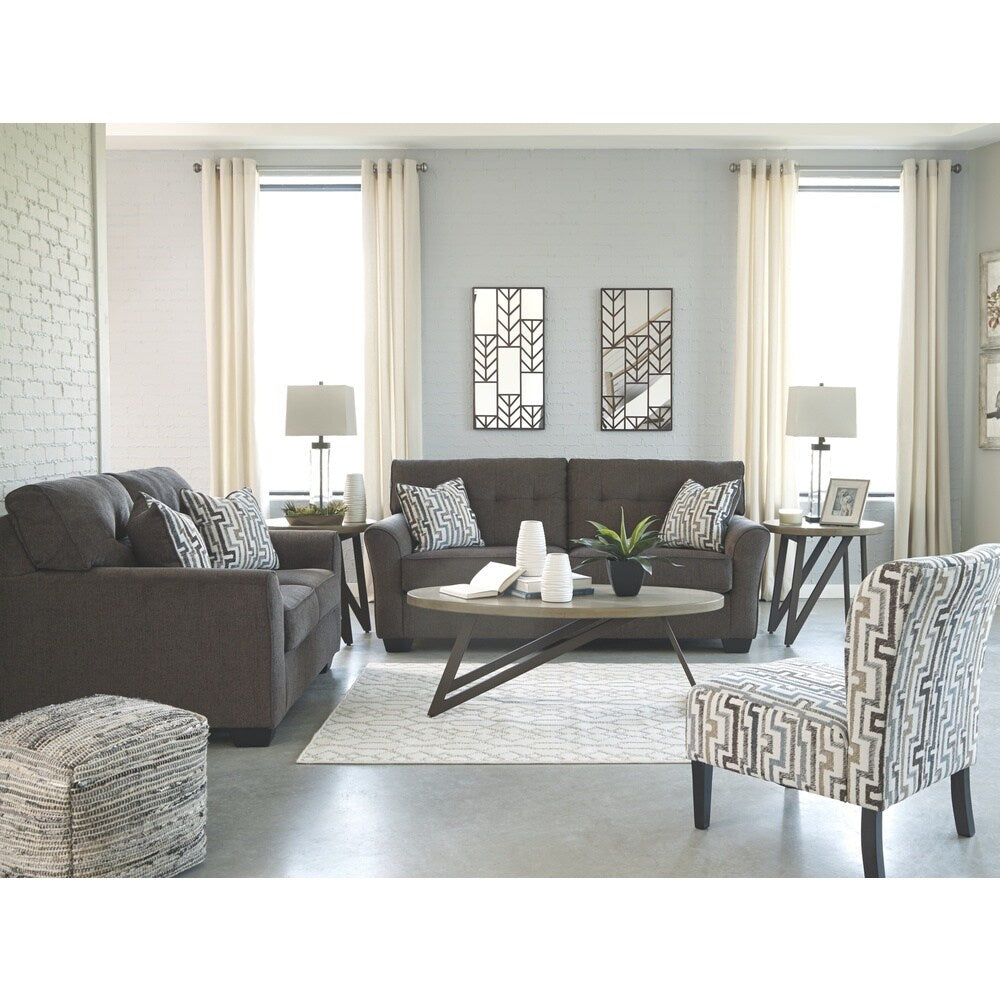Signature Design by Ashley, Alsen Contemporary Granite Loveseat