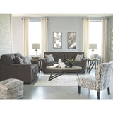 Signature Design by Ashley, Alsen Contemporary Granite Loveseat
