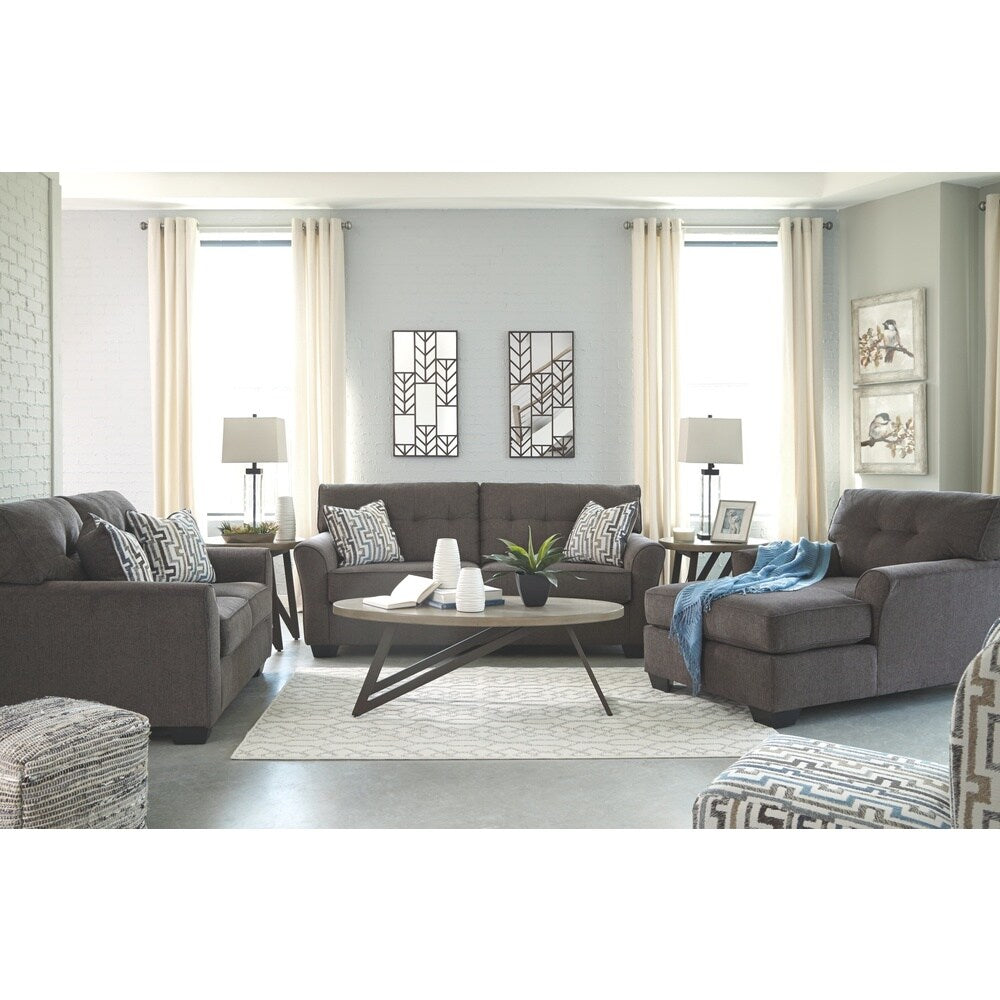 Signature Design by Ashley, Alsen Contemporary Granite Loveseat