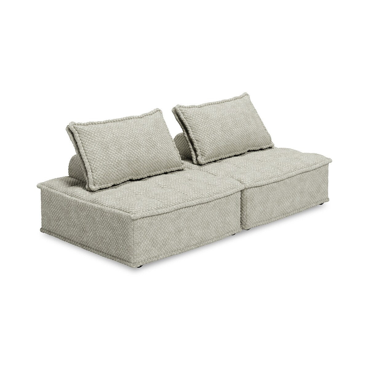 Signature Design by Ashley Bales Gray 2-Piece Modular Seating - 78" W x 39" D x 28" H