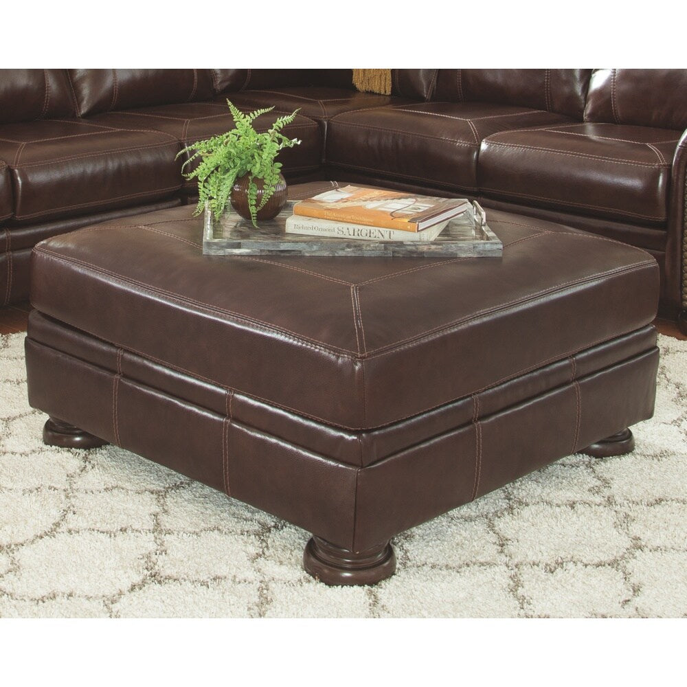 Banner Traditional Coffee Oversized Accent Ottoman