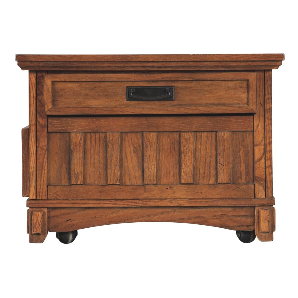 Cross Island Casual Lift Top Cocktail Table Medium Brown
