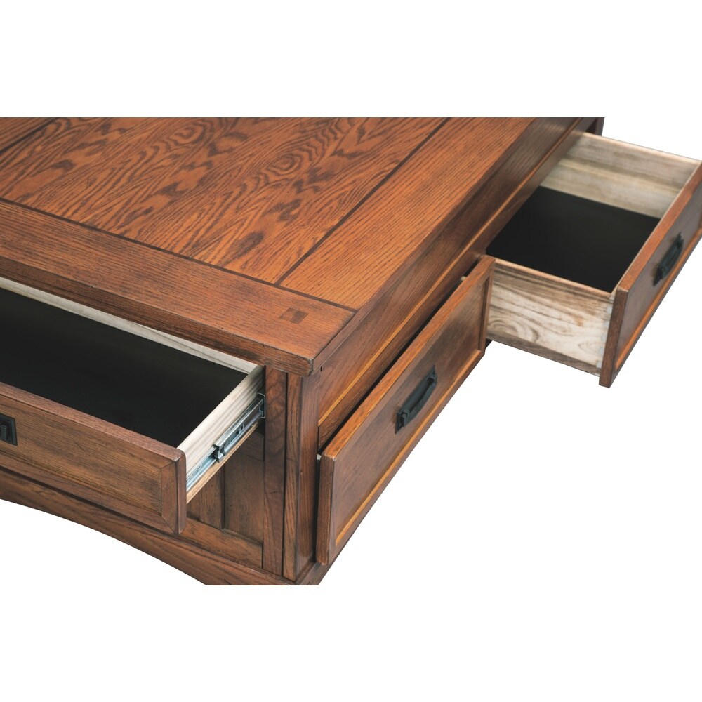 Cross Island Casual Lift Top Cocktail Table Medium Brown